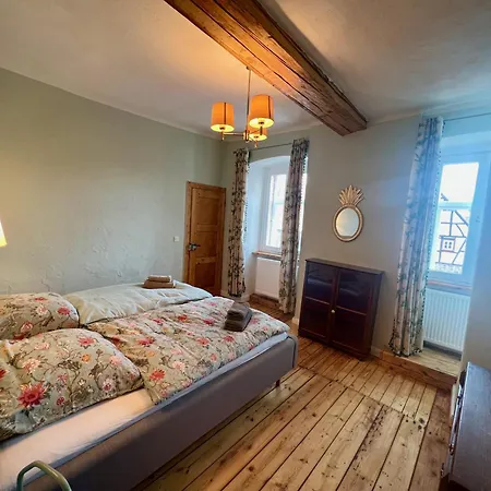 Appartement Ruhige Ferienwohnung Mit Holzofen, Sauna, Garten&terrasse Auf Historischem Schlosshof *